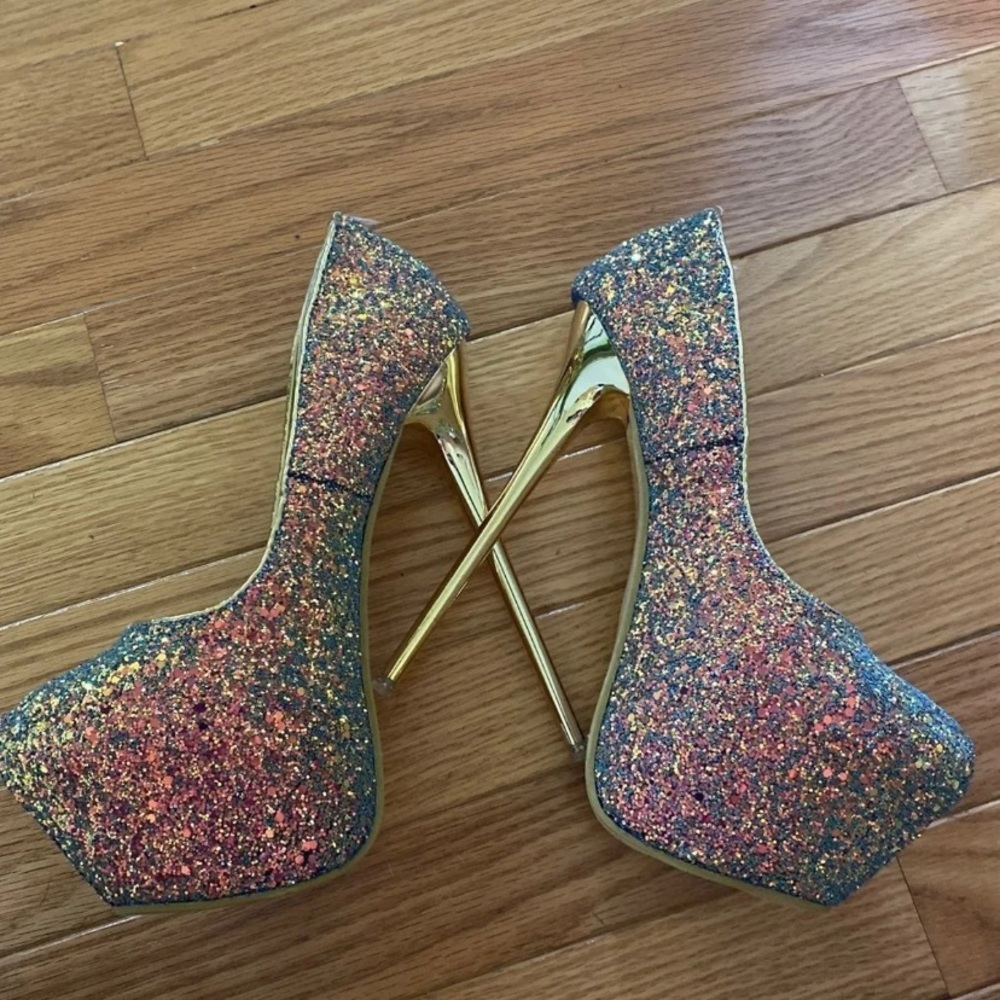 Sparkly high heels